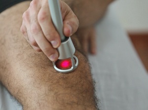 Education about cold laser therapy for pain relief after an auto accident